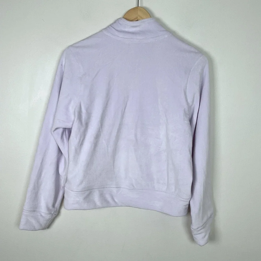 DSG Girls L (14) Purple Quartz Velour 1/2 Zip Pullover Sweatshirt‎ Top